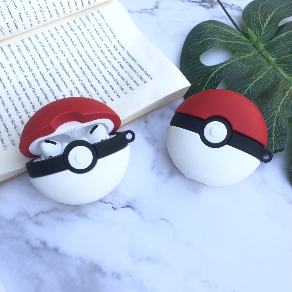 Vỏ Bảo Vệ Hộp Sạc Tai Nghe bluetooth Airpods 3/1/2 pro Bằng Silicon Họa Tiết Hoạt Hình Pokemon 3D Dễ Thương