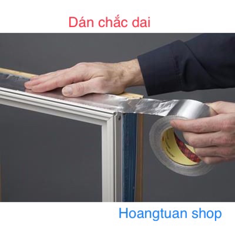 Băng dính giấy bạc dán ống bạc thông gió.