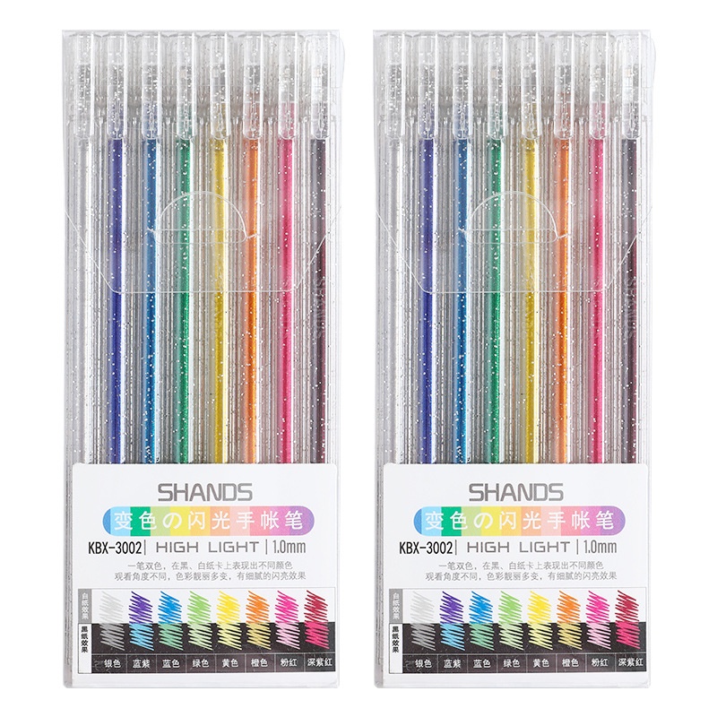 Bộ Bút Gel Kim Tuyến Nhiều Màu Sắc Bắt Sáng Tiện Dụng