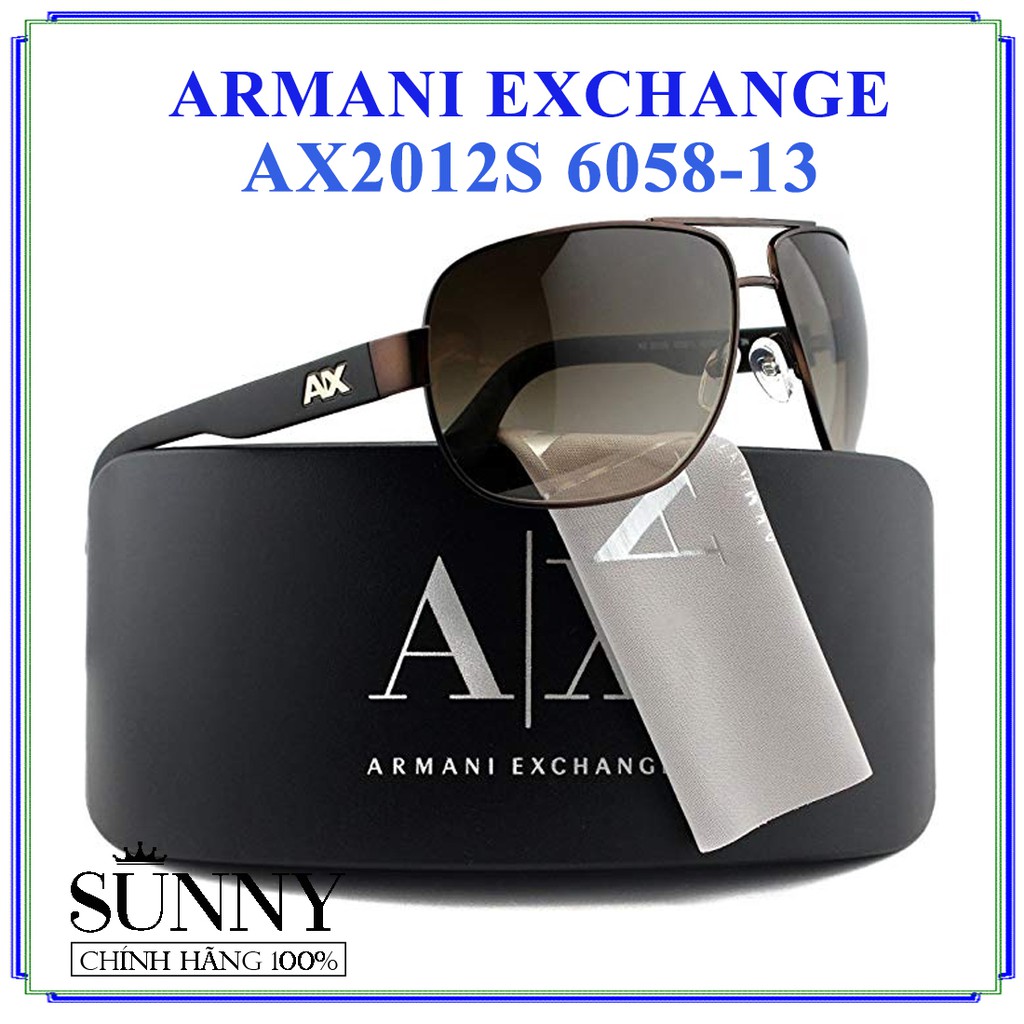 AX2012S - kính mát Armani Exchange chính hãng Italy, bảo hành toàn quốc