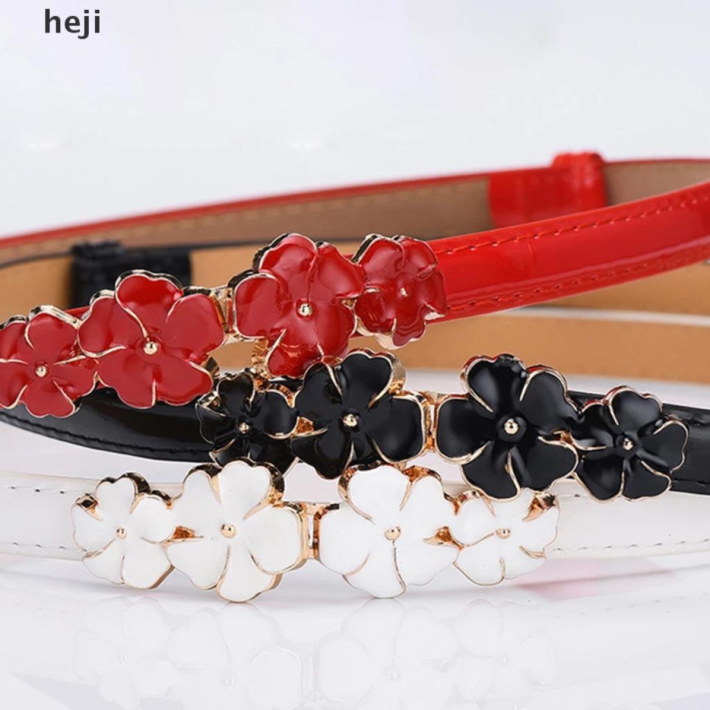 Thắt Lưng Da Bóng Họa Tiết Hoa Anh Đào Thời Trang Cho Nữ | BigBuy360 - bigbuy360.vn