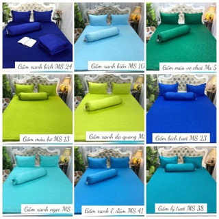 Drap/ga giường lẻ thun trơn một màu Hàn Quốc không áo gối