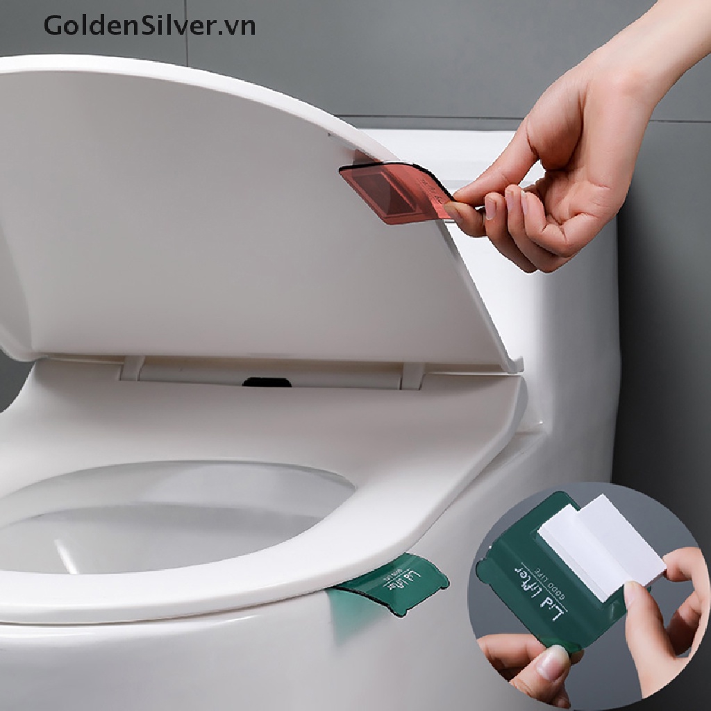 Tay Cầm Nâng Nắp Bồn Cầu Màu Vàng Bạc Phong Cách Bắc Âu