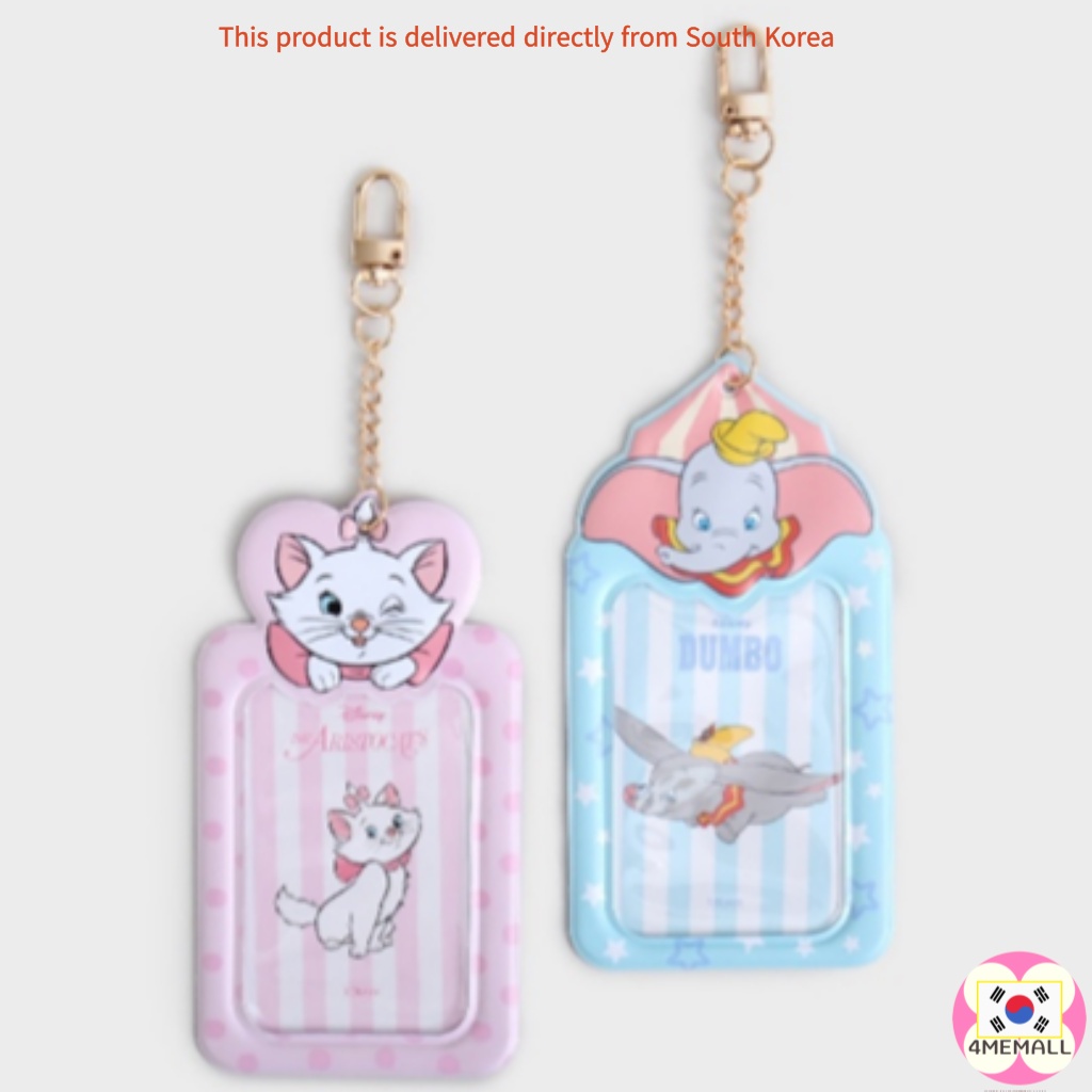 DISNEY Móc chìa khóa hình sưu tầm album ảnh/thẻ sưu tầm hình voi Dumbo/Daiso Hàn Quốc