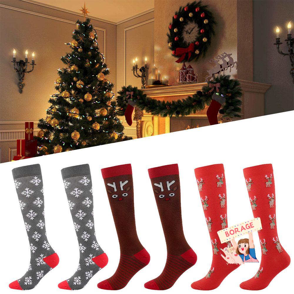 Tất Cotton Hoạ Tiết Giáng Sinh Dễ Thương