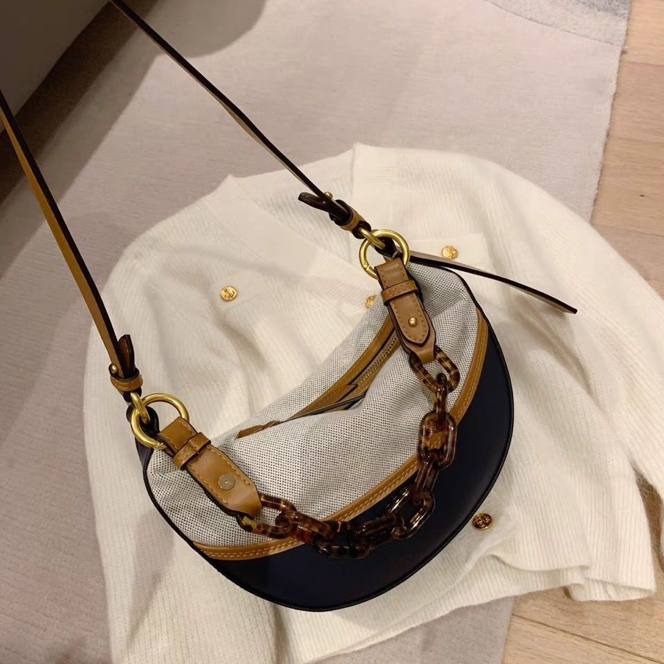 ▽ஐ☾Túi Đeo Vai Phối Dây Xích Thời Trang Dành Cho Nữ 2nd Tesla