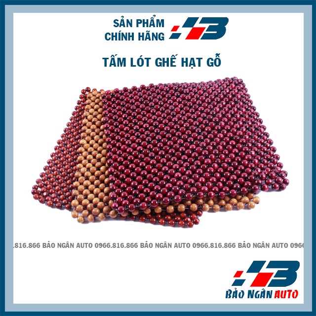 Tấm lót ghế hạt gỗ vuông 45*45 cho ô tô và văn phòng