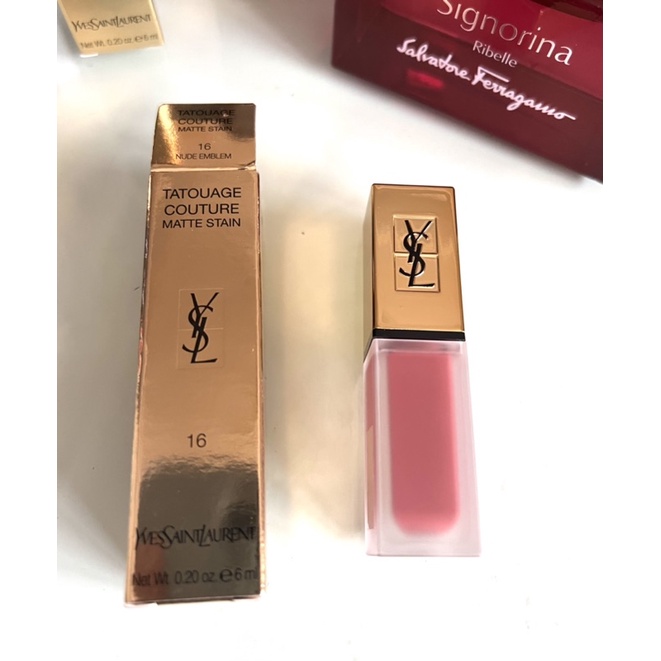 Son YSL chính hãng, màu 10 đỏ hồng, màu 16 hồng đất