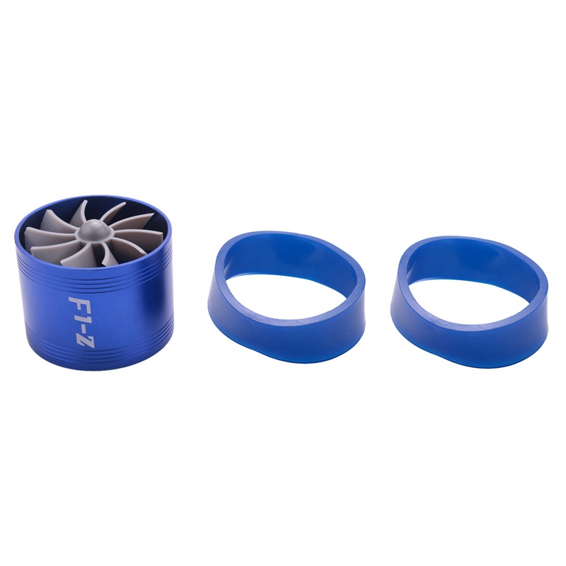 F1-Z Universal Single-Sided Turbine Engine Intake Turbocharger Intake Fuel Throttle Power Accessories Blue