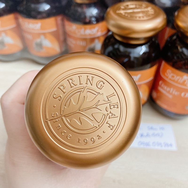 Tinh dầu tỏi garlic oil spring leaf 3000mg 360 viên của úc, tăng đề kháng