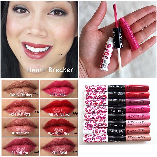 Son siêu lì hai đầu Rimmel London Provocalips 16Hr Kissproof Lip Colour