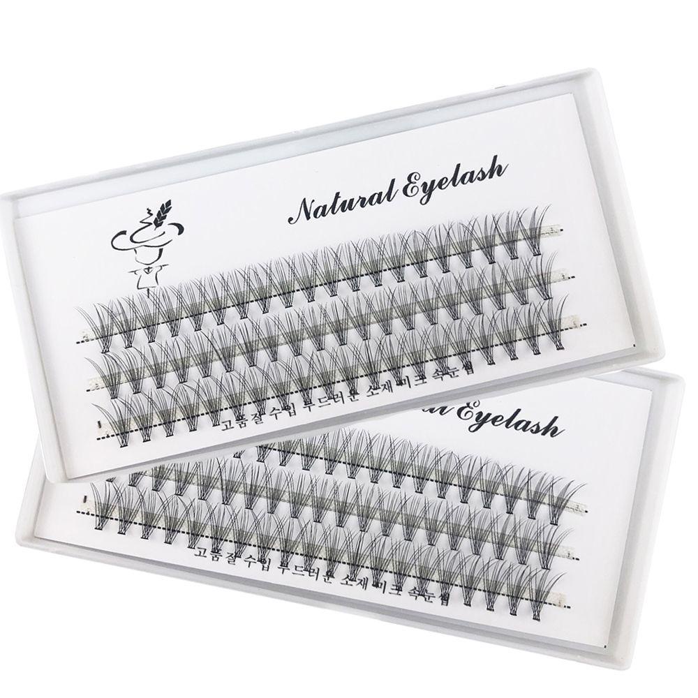 Cụm Lông Mi Giả Cong Dày Tự Nhiên Không Phai Màu