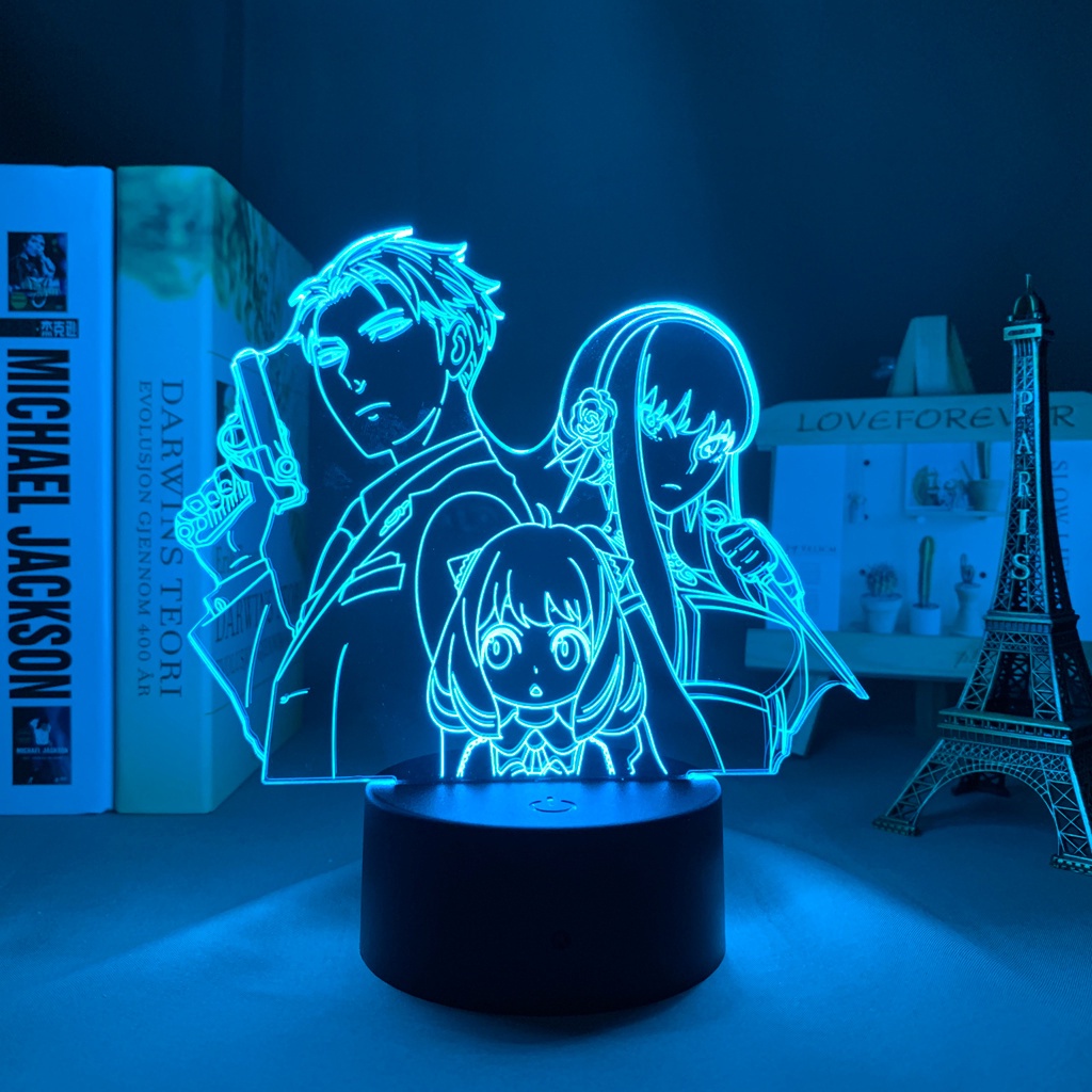 Đèn Ngủ Gia Đình Hình anime Có Thể Thay Đổi Màu Sắc