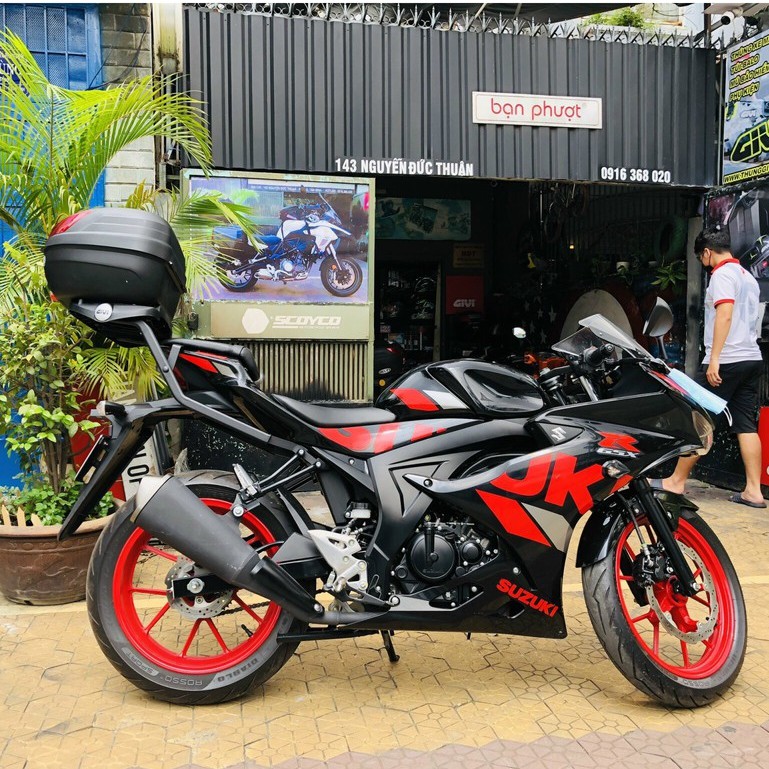 Combo Thùng GIVI Và Baga GIVI SRV cho Suzuki GSX S150/R150