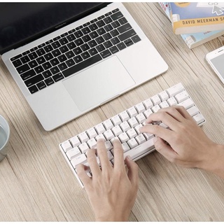 NEW 2021 - Bàn phím cơ mini không dây Royal Kludge RK61 Led đơn kết nối 3 chế độ Dây, Bluetooth 5.1 và Wireless 2.4G