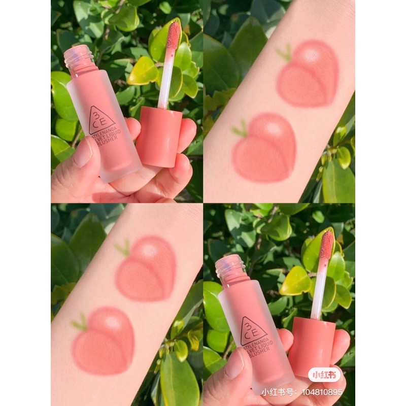 MÁ HỒNG KEM 3CE VELVET LIQUID BLUSHER | BigBuy360 - bigbuy360.vn
