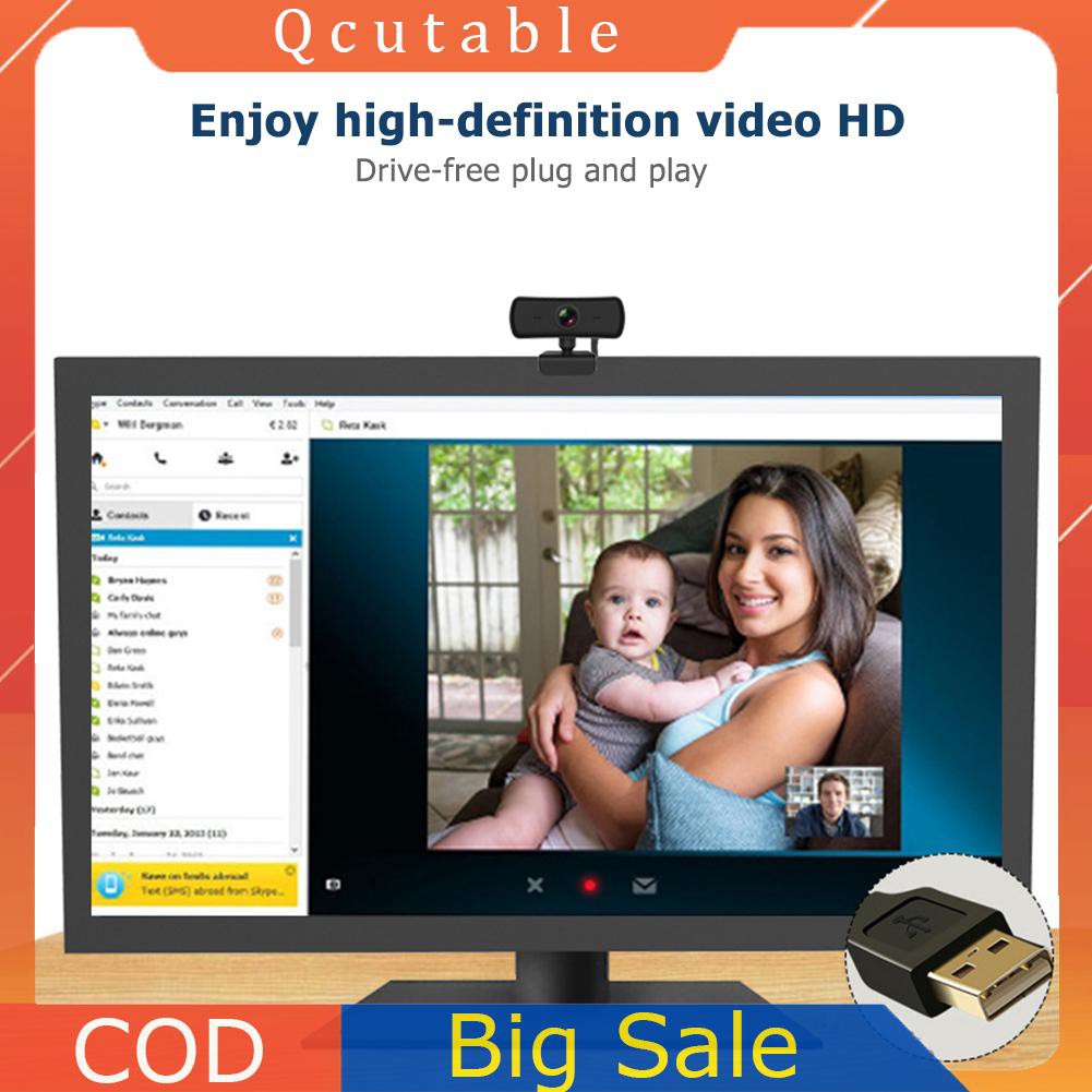 Webcam C3 Tự Động Focus 2k Hd Usb 2.0 Cho Máy Tính