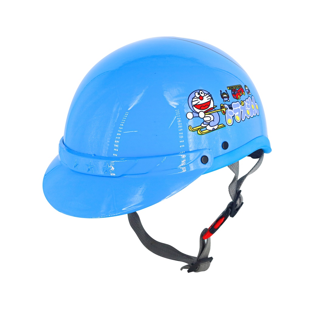 Mũ bảo hiểm trẻ em - doremon có lưỡi trai cho bé từ 6-8 tuổi