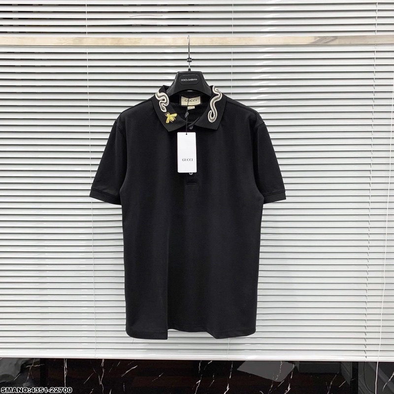 Áo polo nam cổ thêu rắn siêu hot_Áo polo nam gucci cổ thêu SPF