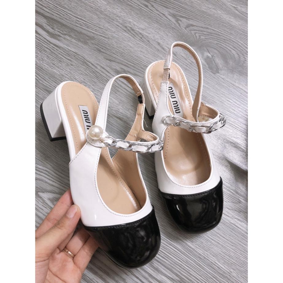 GIÀY CAO GÓT NỮ BÍT MŨI QUAI NGỌC GÓT CAO 7p