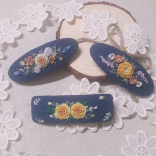 Kẹp tóc thêu tay handmade