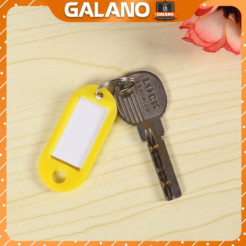Móc khóa EDC GALANO móc chìa khóa ghi chú, ghi tên, đánh dấu chìa khóa, vali, balo nhiều màu tiện dụng HG-001115