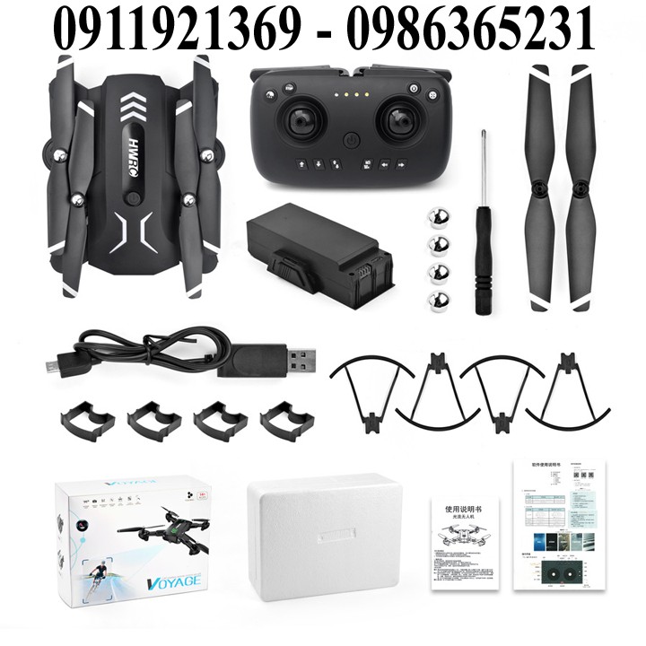 Flycam HW9001 Trang Bị Camera Kép 1080 Bay 18-20p