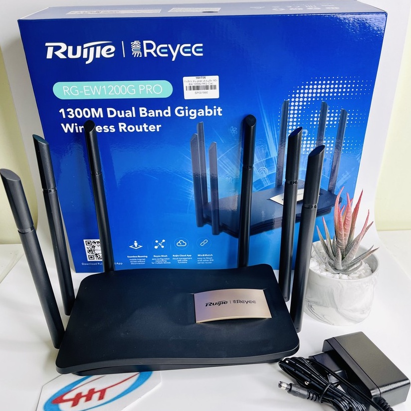 Thiết Bị Phát Sóng WiFi Ruijie RG-EW1200G Pro, Dòng Router WiFi Cho Hộ Gia Đình, Tốc Độ Lên 1267Mbps. Hàng chính hãng