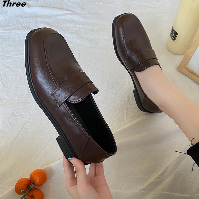 Women's shoes, single shoes, chic small leather shoes, women's footwear, British style, fashion, autumn, Korean version, all-match