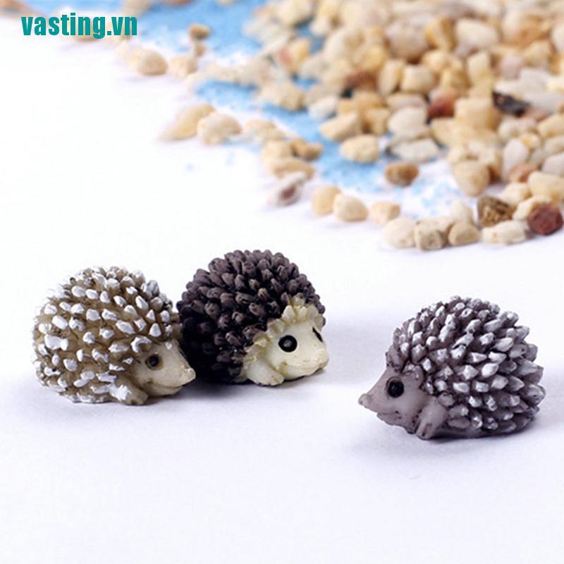 V☆Mô Hình Nhím Gai Mini Bằng Nhựa Resin Trang Trí Tiểu Cảnh