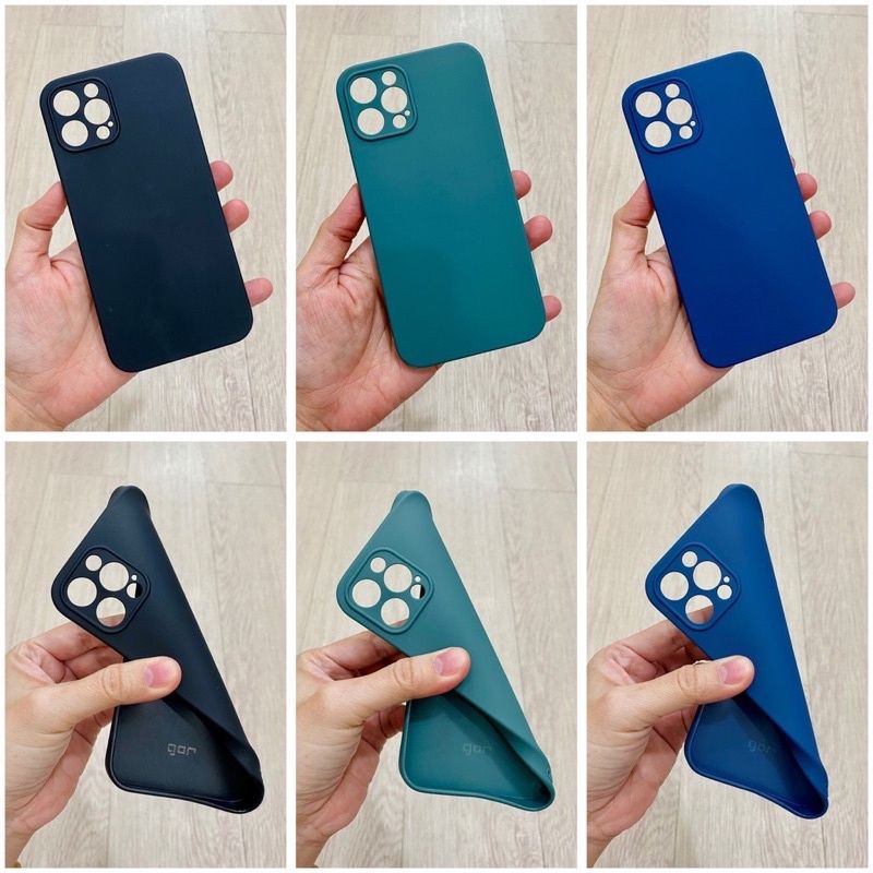 Ốp lưng dẻo màu bảo vệ camera iPhone 12, 12 Pro, 12 Pro Max Silicon chống bám bẩn