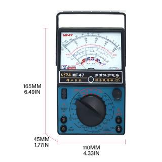 Mechanical Pointer Type Multimeter Measurement AC for DC Ohmmeter MF47/JO411 Tes