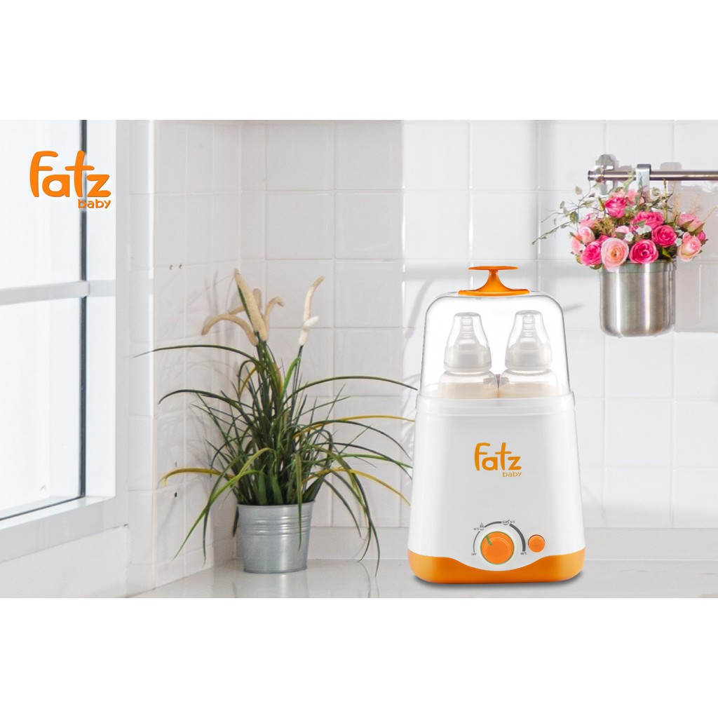 Máy hâm sữa 2 bình cổ rộng Duo 1 Fatz Baby - Fatzbaby FB3012SL có chức năng mới - Bảo hành 12 tháng toàn quốc