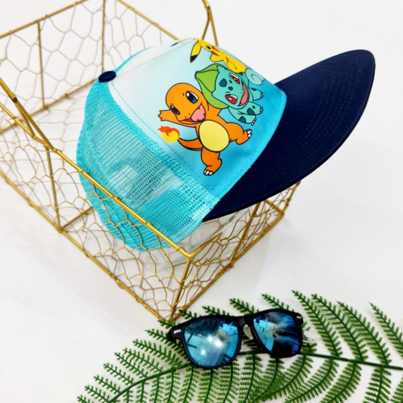 Mũ lưỡi trai  HM xuất dư trẻ em - Nón Snap lưỡi trai bé trai Pi..ca..chu (2 mẫu