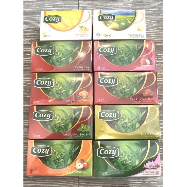 Trà túi lọc Cozy đủ vị