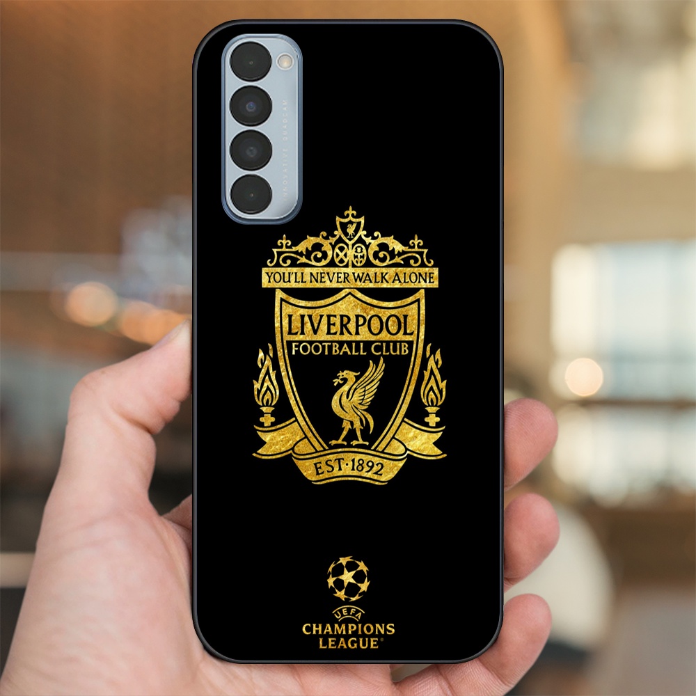 Ốp lưng Oppo Reno 4 Pro viền đen in hình Liverpool FC