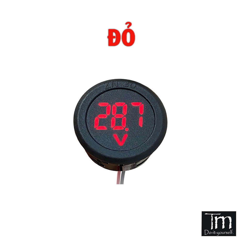 Vôn Kế 2 Dây Tròn 4-100VDC
