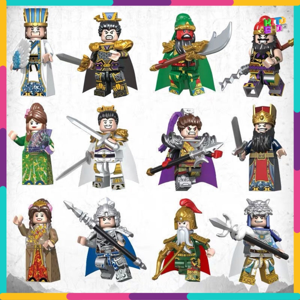 Minifigures Xếp Hình Lắp Ráp Mô Hình Nhân Vật Phim Truyện Tướng Lính Tam Quốc Three Kingdom 2030A