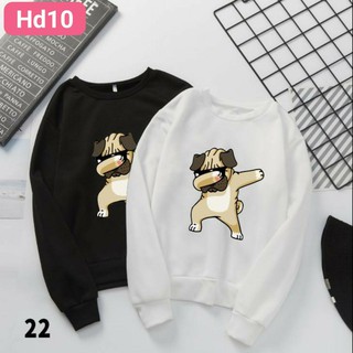Áo HOODIE BASIC TRẮNG ĐEN UNISEX
