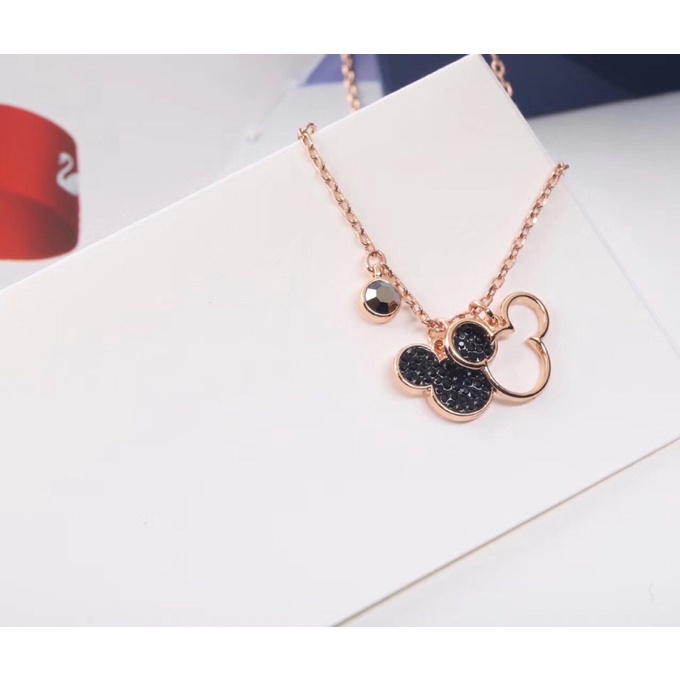 FREE SHIP Dây Chuyền Nữ WILLFAN Mickey Mouse Necklace Porcelain Inlay Technology Necklace Crystal FASHION cá tính Trang sức trang sức đeo THỜI TRANG