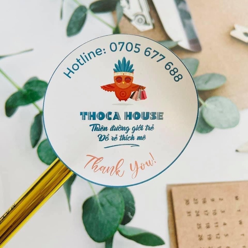 Tem decan 1000 chiếc kt: 3x3cm
