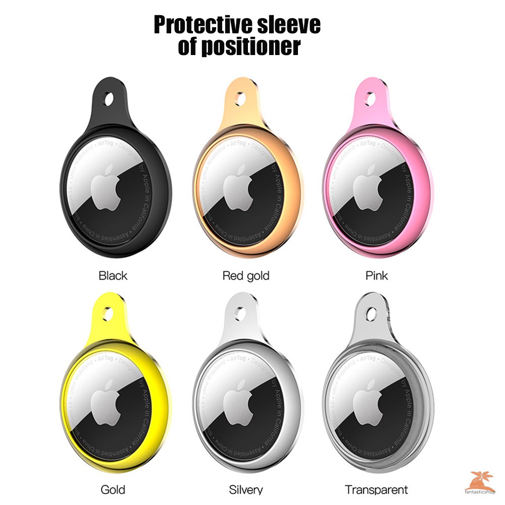 Ốp Lưng Silicone Bảo Vệ Kiêm Móc Khóa Cho Airtags Bluetooth