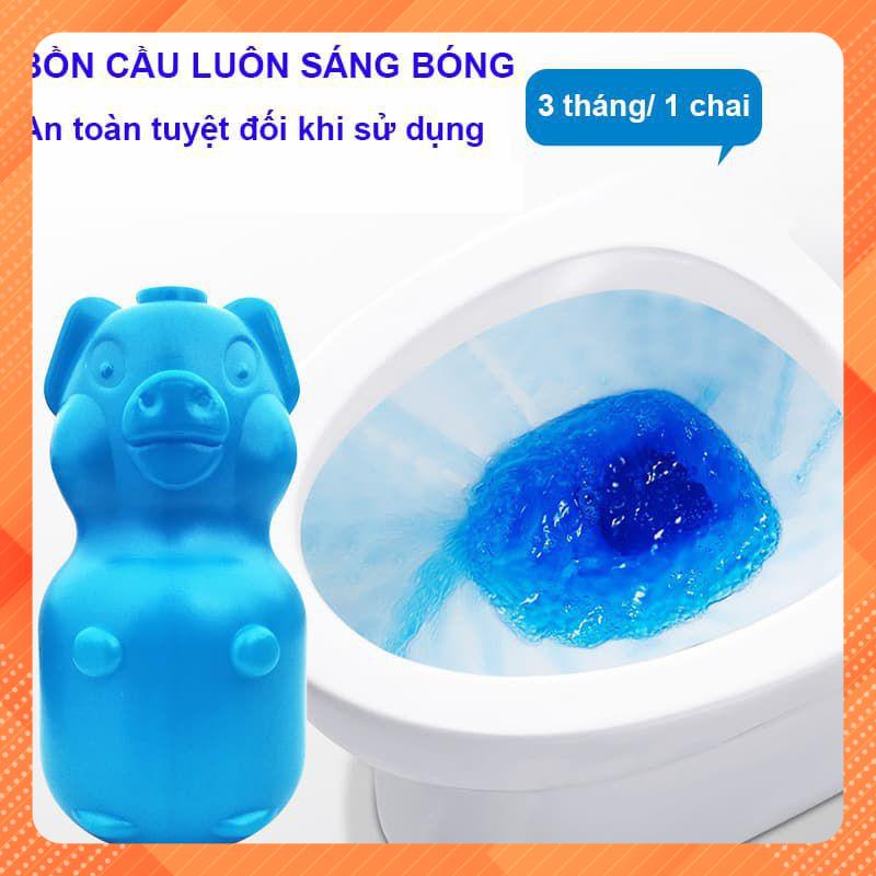 Lợn Thả Bồn Cầu, Vệ Sinh Bồn Cầu Hình Con Lơn, Khử Mùi Hôi, Diệt Vi Khuẩn - An Toàn Tuyệt Đối Khi Sử Dụng
