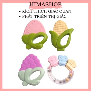 Xúc Xắc Lục Lạc Gặm Nướu Silicon Cho Bé HIMASHOP H013 Hàng Cao Cấp Tiệt Trùng Được