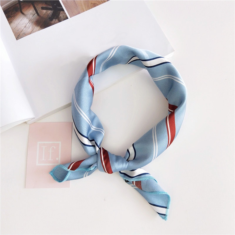 Khăn lụa vuông TURBAN nhiều màu - Hàn Quốc 50x50cm -V1TB -ThyThy Store khăn bandana lụa buộc cổ,túi