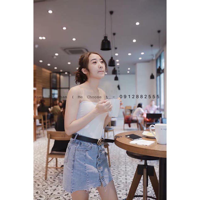 Áo Croptop Hai Dây Dáng Ôm  Nana's House - FREESHIP Thun hở bụng body thiết kế sexy nhiều màu