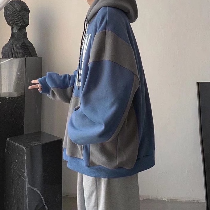 Áo khoác hoodie nam in chữ thời trang Hàn Quốc trẻ trung cho new Hàn Quốc áo dài tay unisex in hoa top bigsize fashion áo len nam