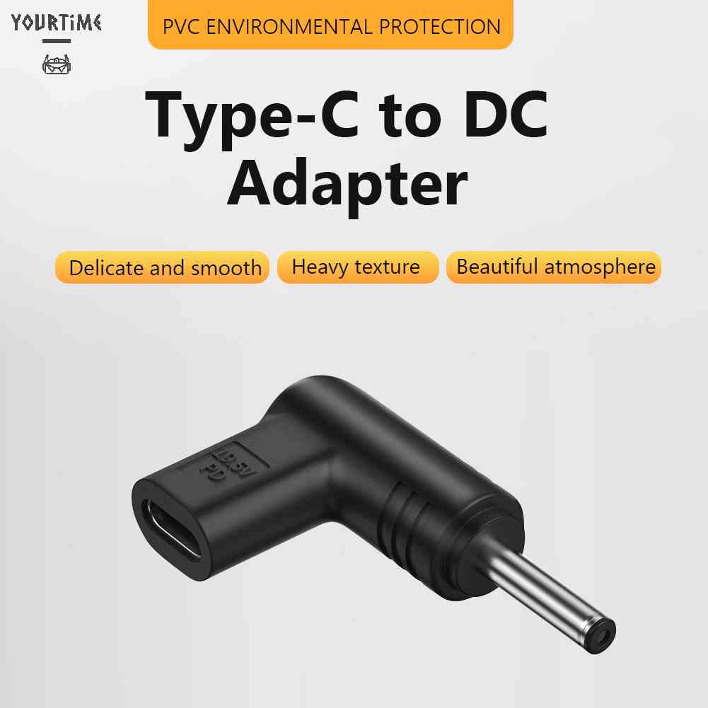 Đầu Nối Chuyển Đổi 19V PVC PD USB Type-C Female Sang DC Male Cho Quạt Mini