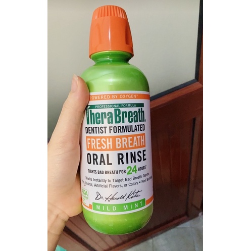Nước súc miệng giảm hôi miệng TheraBreath - CHÍNH HÃNG