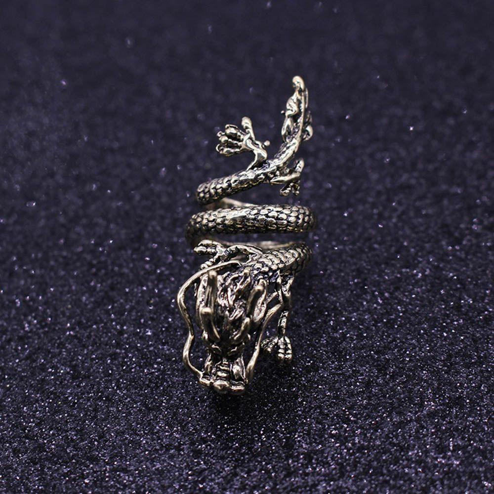 QQMALL Nhẫn Nhiều Lớp Phong Cách Punk Cổ Điển Có Thể Điều Chỉnh Chất Lượng Cao Cho Nữ